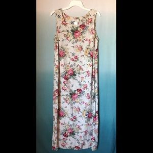 Koret - vintage floral dress linen blend
